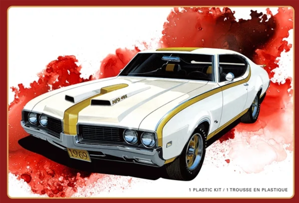 amt 1532 1/25 1969 Hurst Oldsmobile Cutlass Skill 2 Model Car Kit