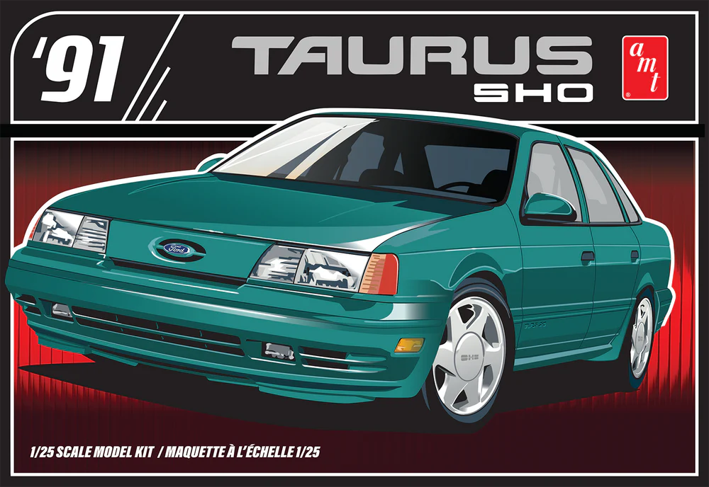 amt 1554 1/25 1991 Ford Taurus SHO Skill 2 Model Car Kit