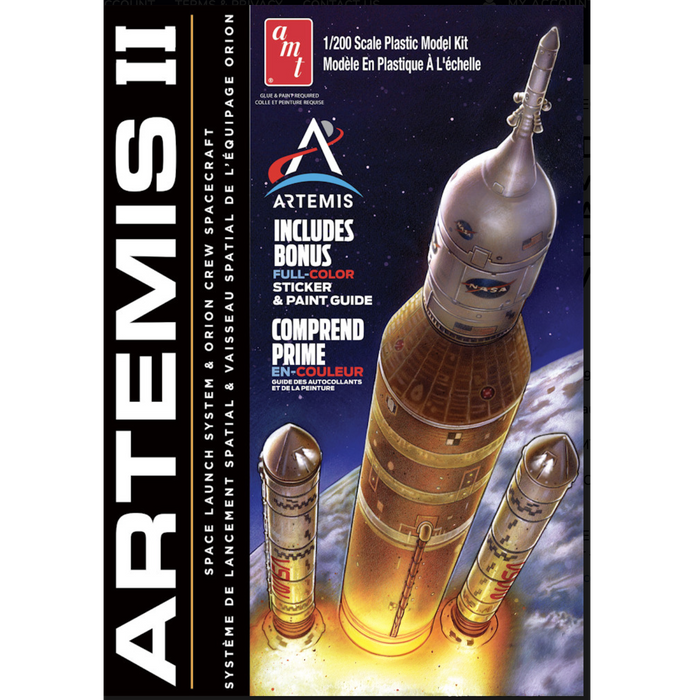 amt 1557 1/200 NASA Artemis II Rocket Skill Level 2 Model Kit