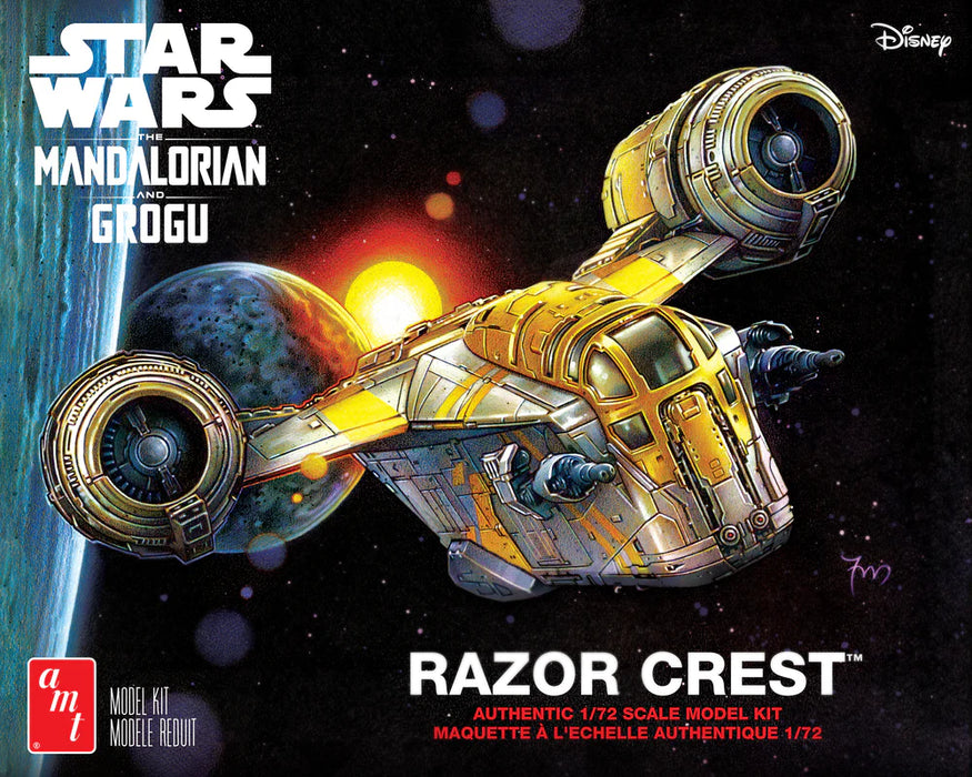 amt 1561 1/72 Star Wars The Mandalorian & Grogu Razor Crest Model Kit