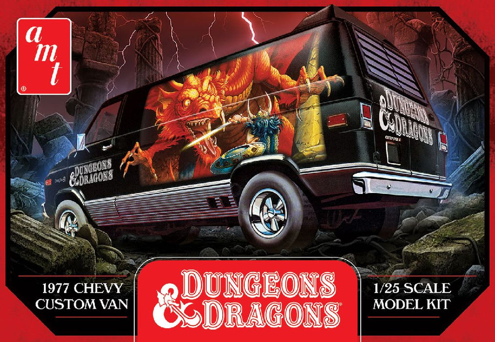amt 1568 1/25 1977 Chevy Custom Van Dungeons & Dragons Skill 2 Model Kit