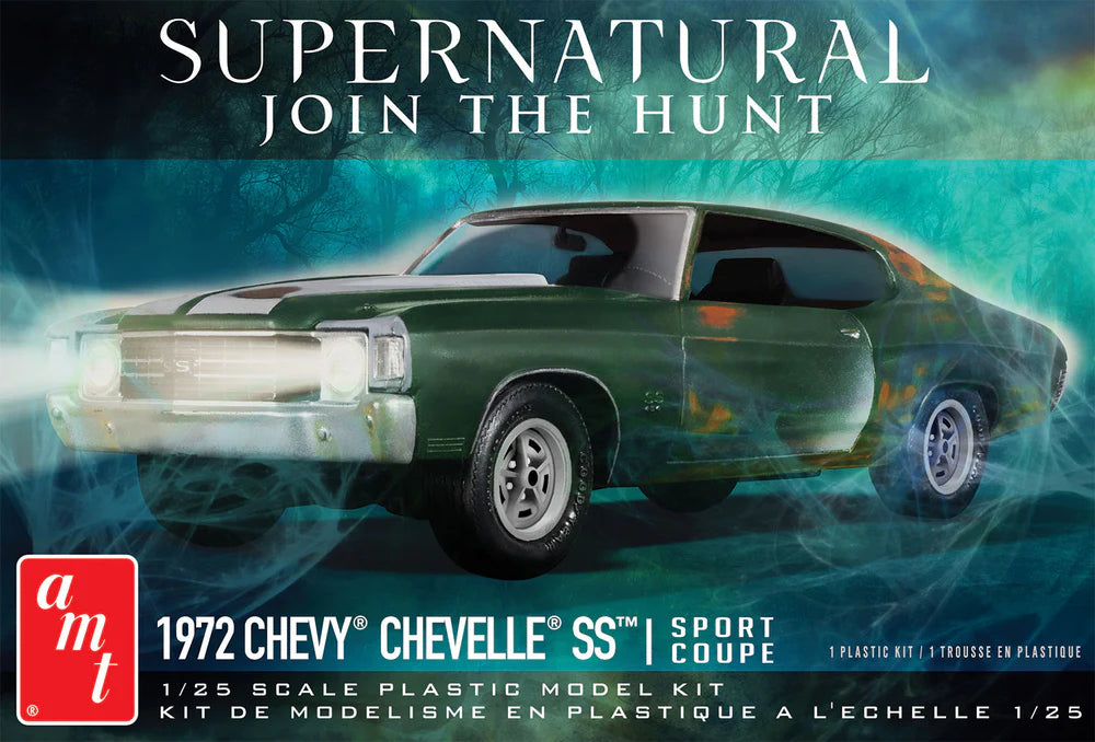 amt 1592 1/25 Supernatural 1972 Chevy Chevelle Skill 2 Model Kit