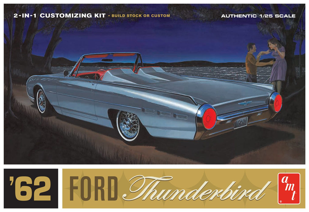 amt 682 1/25 1962 Ford Thunderbird Skill Level 2 Model Kit