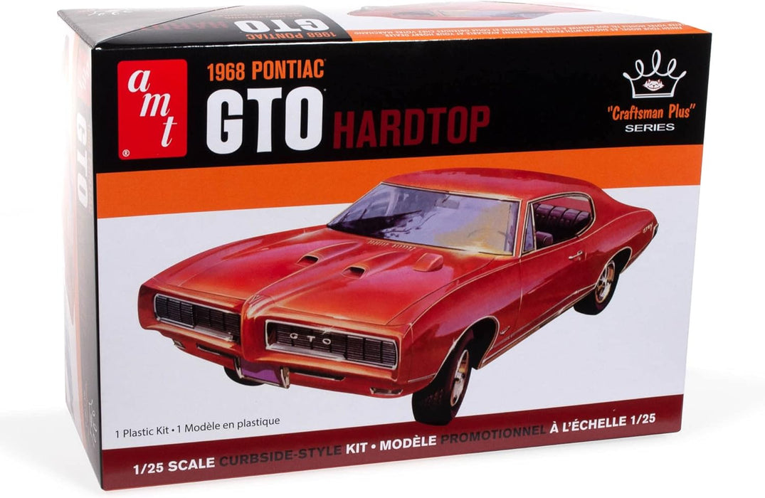 amt 1411 1/25 1968 Pontiac GTO Hardtop Craftsman Plus Skill Level 2 Model Kit