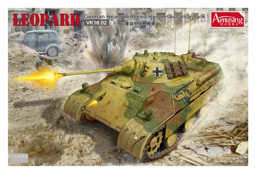 Amusing Hobby 35A004 1/35 Leopard Heavy Armored Recon VK16.02 German Tank Model Kit