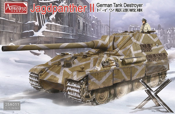 Amusing Hobby 35A011 1/35 Jadgpanther II German Tank Destroyer Model Kit