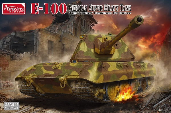 Amusing Hobby 35A015 1/35 German Super Heavy Tank E-100 with Krupp Turret Model Kit