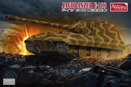 Amusing Hobby 35A017 1/35 Jagdpanzer E-100 Tank with Workable Tracks Model Kit