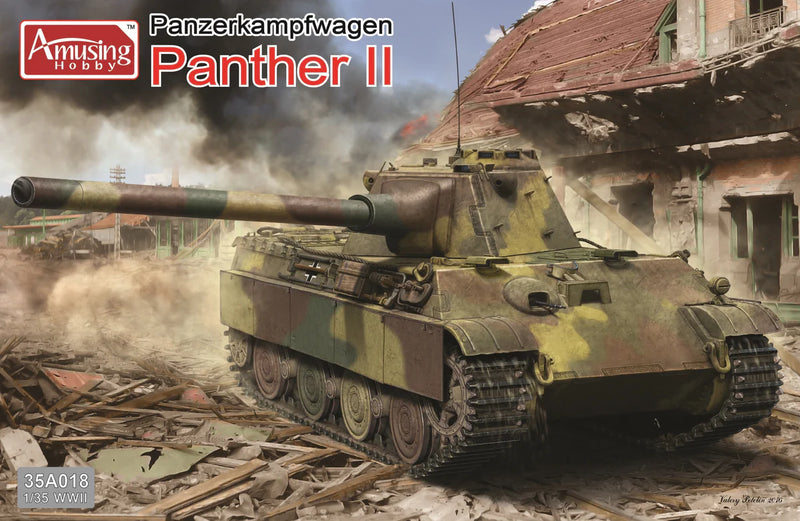 Amusing Hobby 35A018 1/35 Panzerkampfwagen Panther II German Tank Model Kit