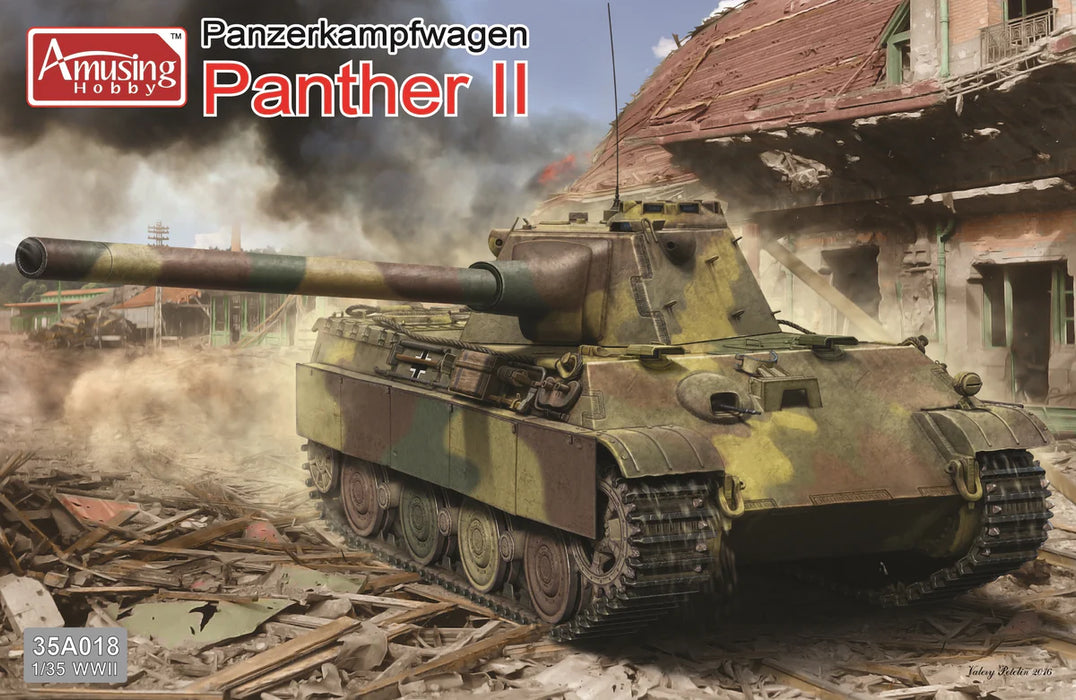 Amusing Hobby 35A018 1/35 Panzerkampfwagen Panther II German Tank Model Kit