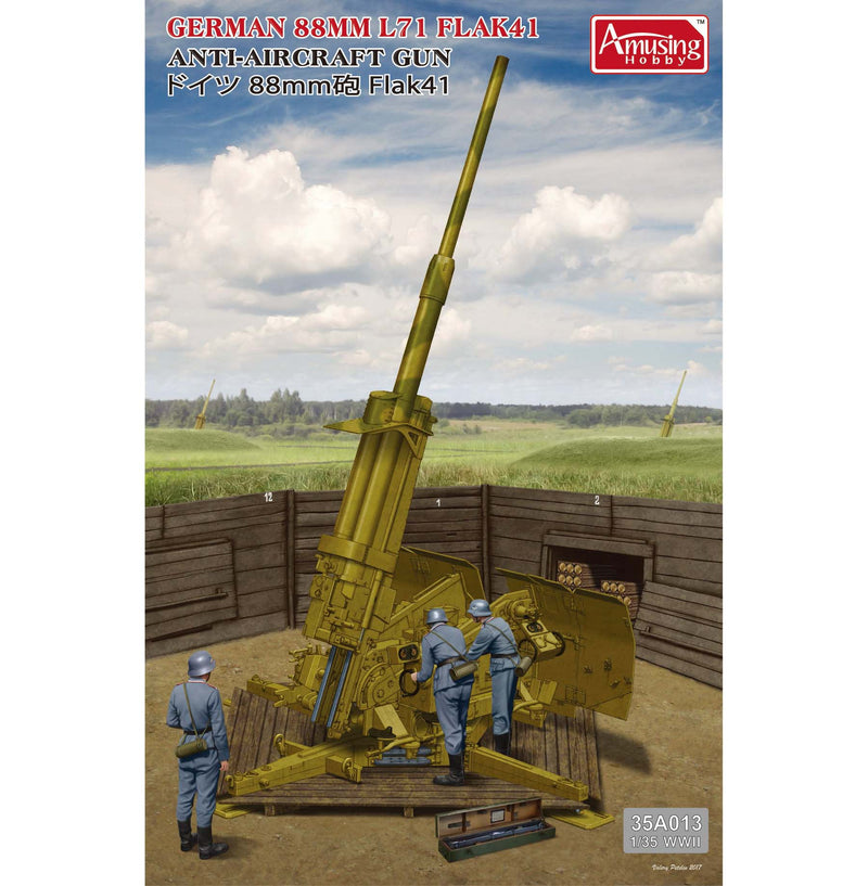 Amusing Hobby 35A024 1/35 German 88mm L71 Flak 41 WWII Anti-Aircraft Gun Model Kit