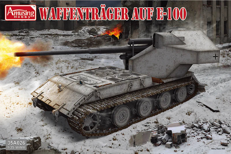 Amusing Hobby 35A026 1/35 Waffentrager AUF E-100 Weapon Carrier Model Kit