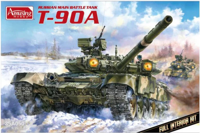 Amusing Hobby 35A050 1/35 Russian T-90 Main Battle Tank with Interior Model Kit