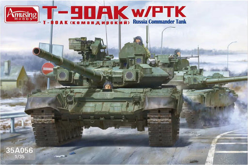 Amusing Hobby 35A056 1/35 T-90AK with PTK Russia Commander Tank Model Kit