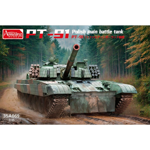 Amusing Hobby 35A069 1/35 PT-91 Polish Main Battle Tank Model Kit