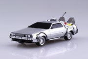 Aoshima 05475 1/43 Delorean From Back To The Future Part I Pullback Model Kit