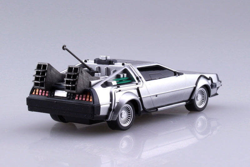 Aoshima 05475 1/43 Delorean From Back To The Future Part I Pullback Model Kit