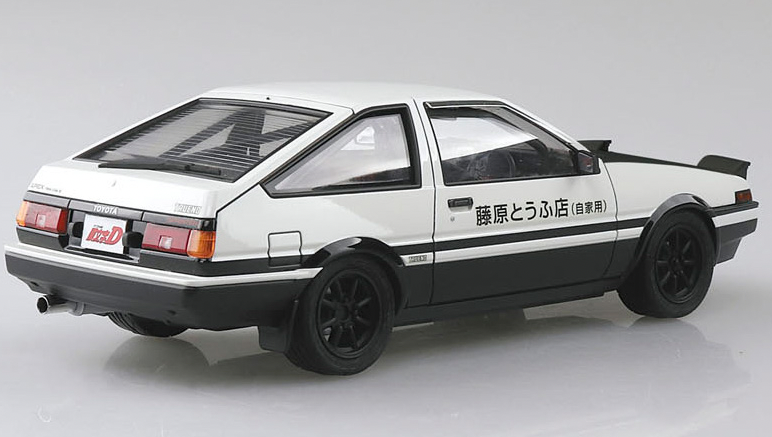 Aoshima 05961 1/24 Initial D Takumi Fujiwara Toyota 86 Trueno Comics Vol.37 Ver Model Kit