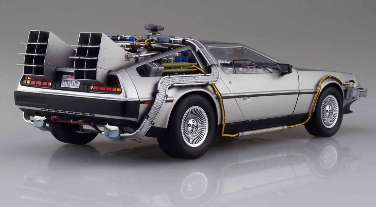 Aoshima 06436 1/24 Movie Mecha Time Machine From Back To The Future Part I Model Kit