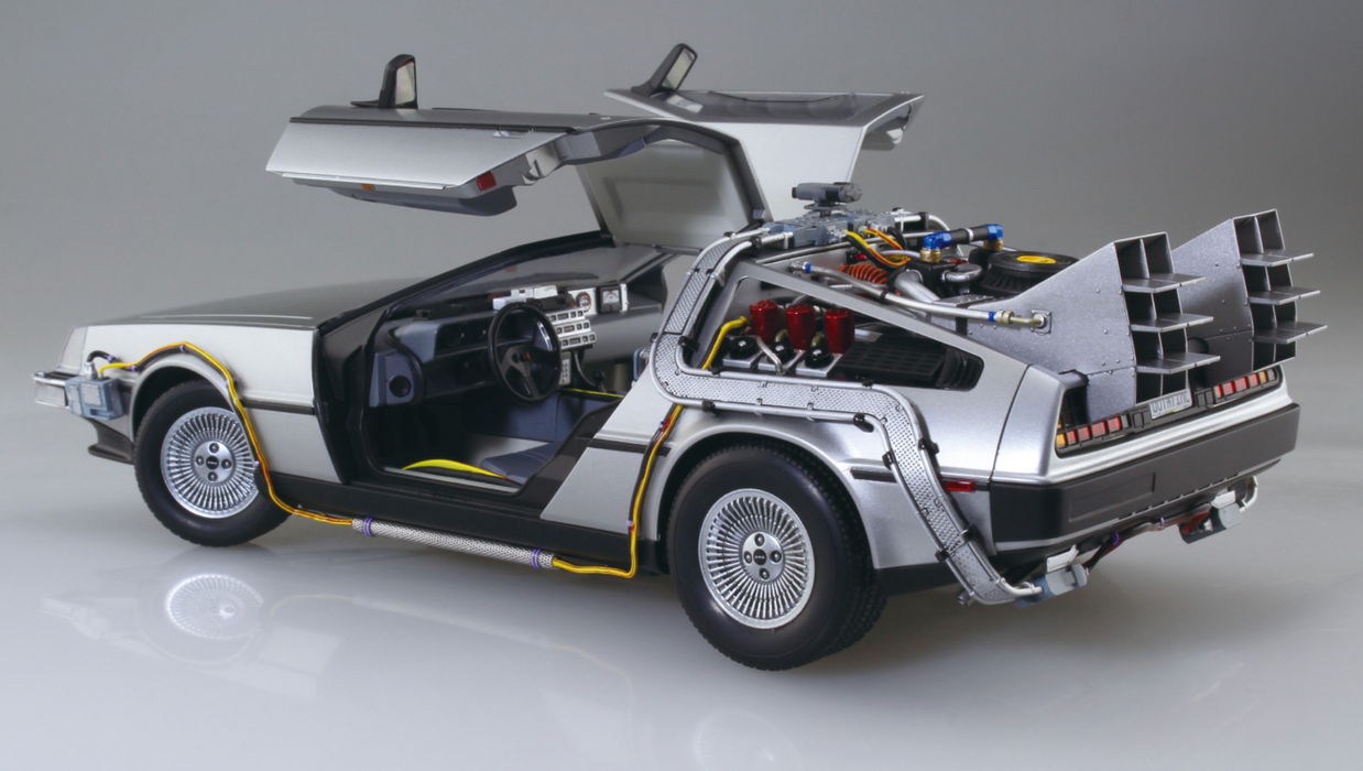 Aoshima 06436 1/24 Movie Mecha Time Machine From Back To The Future Part I Model Kit