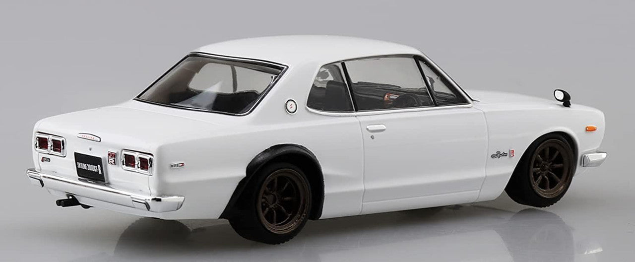 Aoshima 06471 1/32 The Snap Kit #09-SP2 White Nissan Skyline 2000GT-R