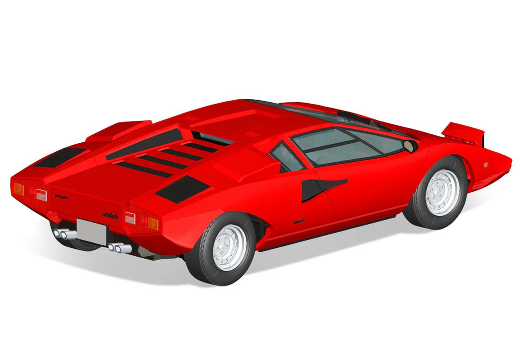 Aoshima 06533 1/32 The Snap Kit #20-A Red Lamborghini Countach LP400