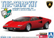 Aoshima 06533 1/32 The Snap Kit #20-A Red Lamborghini Countach LP400