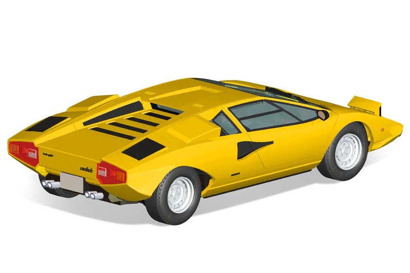 Aoshima 06534 1/32 The Snap Kit #20-B Yellow Lamborghini Countach LP400