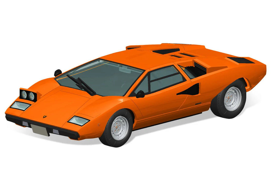 Aoshima 06535 1/32 The Snap Kit #20-C Orange Lamborghini Countach LP400