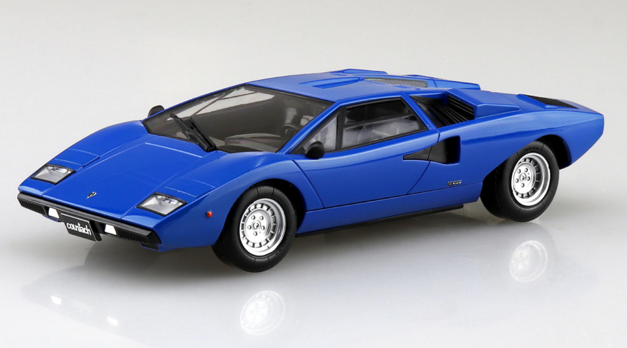 Aoshima 06537 1/32 The Snap Kit #20-E Blue Lamborghini Countach LP400