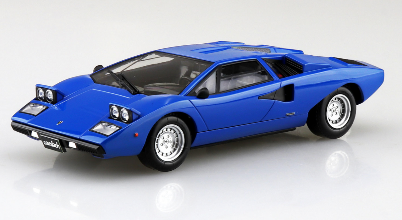 Aoshima 06537 1/32 The Snap Kit #20-E Blue Lamborghini Countach LP400