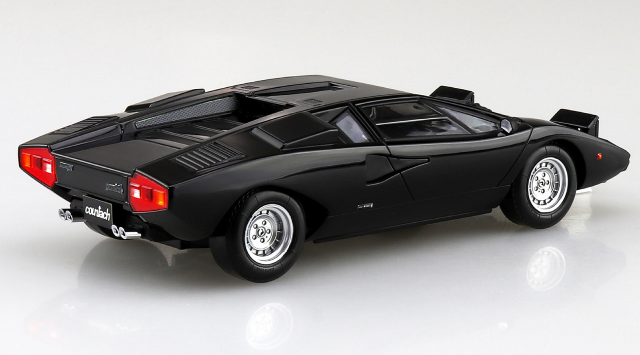 Aoshima 06538 1/32 The Snap Kit #20-F Black Lamborghini Countach LP400