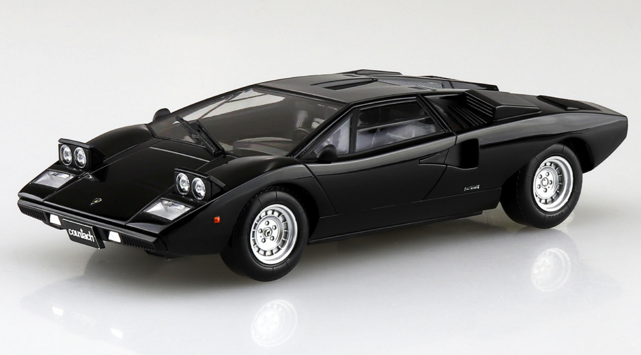 Aoshima 06538 1/32 The Snap Kit #20-F Black Lamborghini Countach LP400