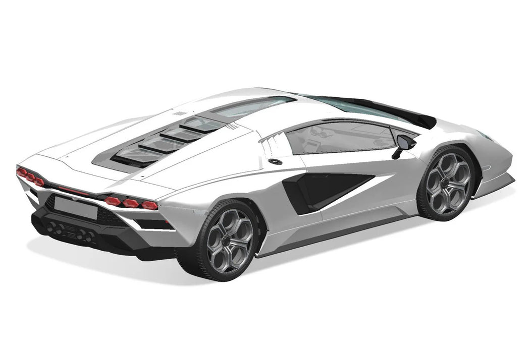 Aoshima 06539 1/32 The Snap Kit #19-A White Lamborghini Countach LPI 800-4