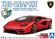 Aoshima 06540 1/32 The Snap Kit #19-B Red Lamborghini Countach LPI 800-4