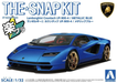 Aoshima 06544 1/32 The Snap Kit #19-E Blue Lamborghini Countach LPI 800-4