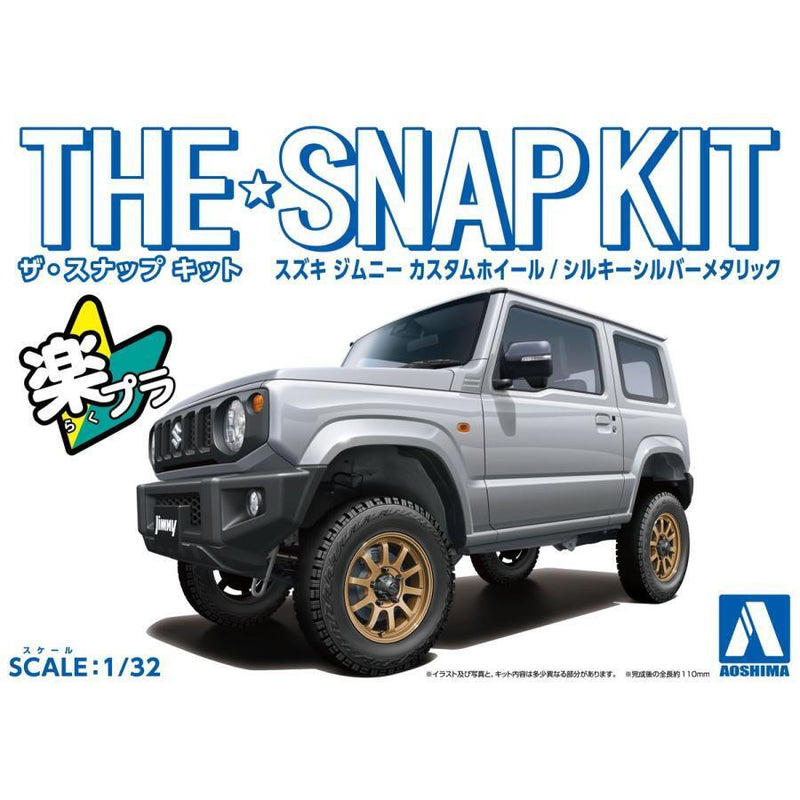 Aoshima 06681 1/32 The Snap Kit #08-SP4 Silky Silver Metallic Suzuki Jimny Custom