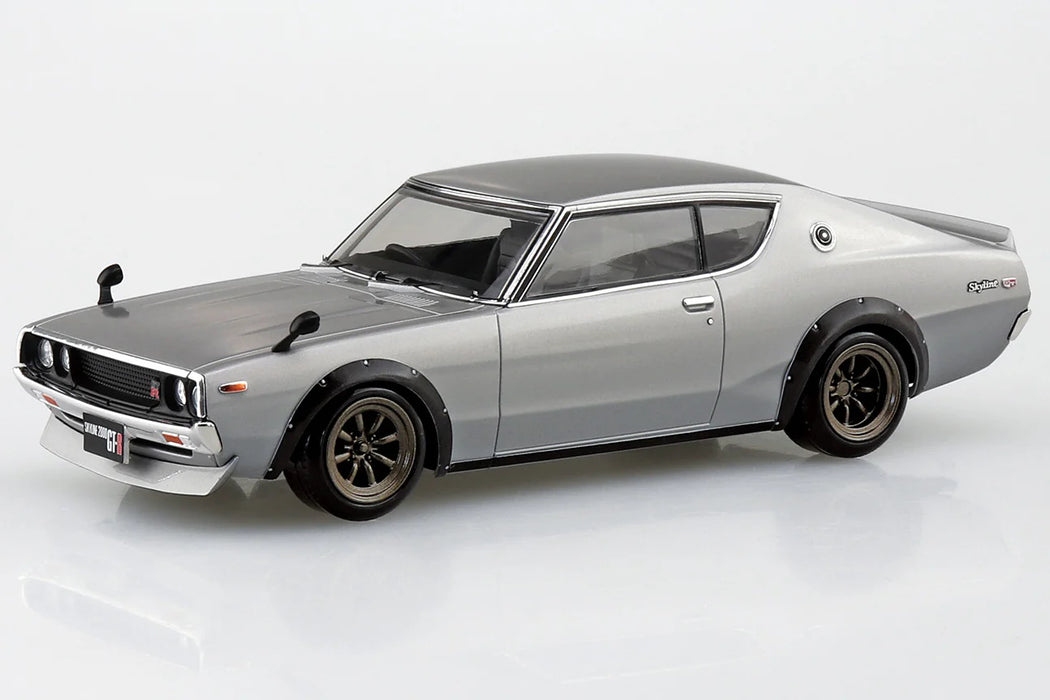 Aoshima 06682 1/32 The Snap Kit #18-SP1 Silver Nissan C110 Skyline GT-R