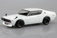 Aoshima 06683 1/32 The Snap Kit #18-SP2 White Nissan C110 Skyline GT-R