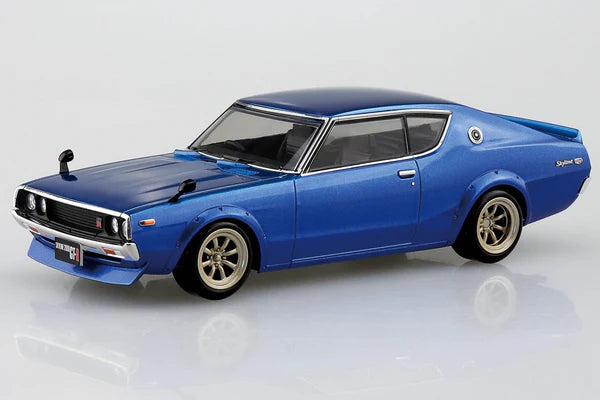 Aoshima 06689 1/32 The Snap Kit #18-SP4 Metallic Blue Nissan C110 Skyline GT-R
