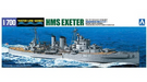 Aoshima 06754 1/700 HMS Exeter Heavy Cruiser Waterline Model Ship Kit