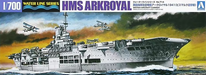 Aoshima 10181 1/700 HMS Ark Royal Aircraft Carrier 1941 Waterline Model Ship Kit