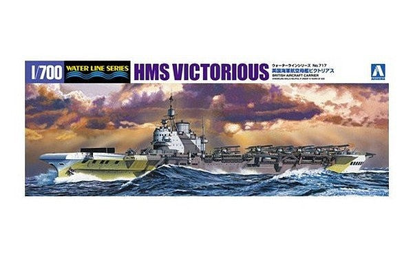 Aoshima 51061 1/700 HMS Victorious Aircraft Carrier Waterline Model Kit
