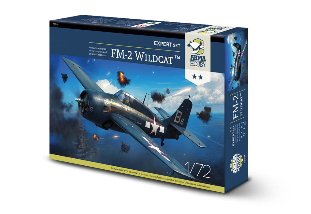 Arma Hobby 70031 1/72 FM-2 Wildcat Expert Set Model Plane Kit