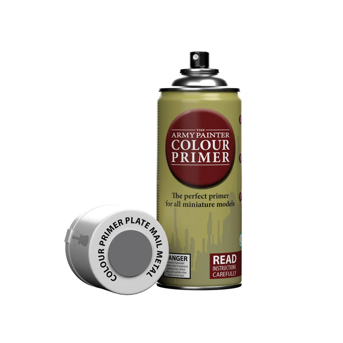 The Army Painter CP3008S Colour Primer: Plate Mail Metal 400ml Spray
