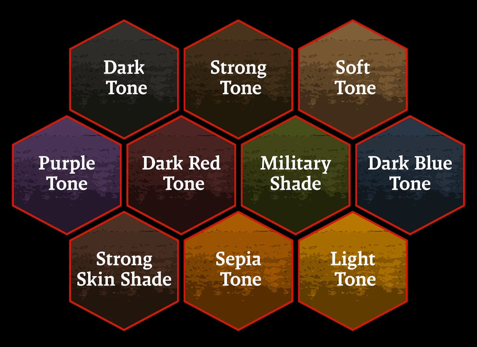 The Army Painter WP8068P Acrylic Warpaints Fanatic: Washes Paint Set