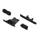 ARRMA 1547 Black Lower Skid and Bumper Set for 1/10 Vorteks 2wd Stadium Truck
