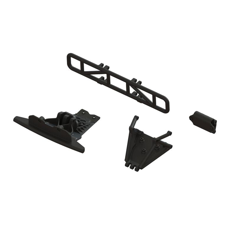 ARRMA 1577 Black Lower Skid and Bumper Set 1/10 Fury 2wd Short Course Truck