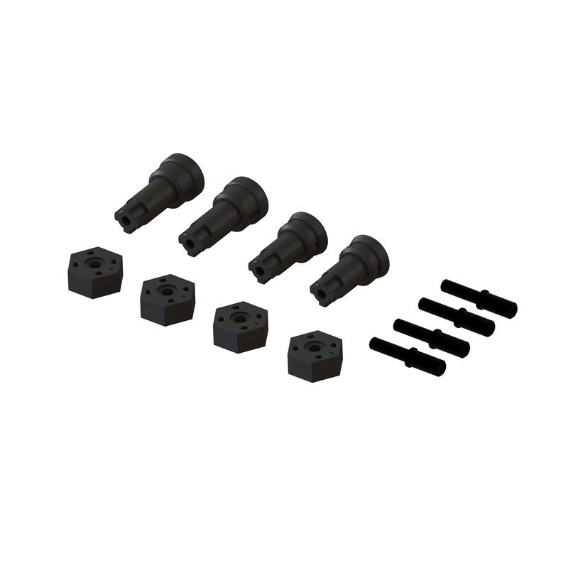 ARRMA 311229 Wheel Axle Hub Set for Grom Mojave and Losi Nascar