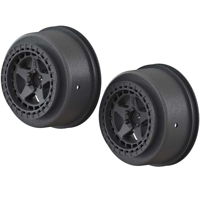 ARRMA AR510096 2.2/3.0 Short Course Truck Black Wheels with 14mm Hex 2 Pack